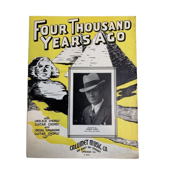 Vintage 1935 Sheet Music Four Thousand Years Ago Nick Manoloff Calumet Music Co - Picture 1 of 7